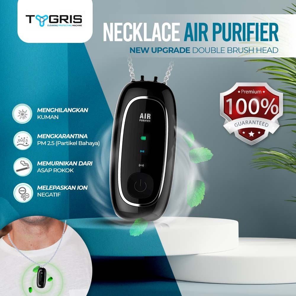 AIR PURIFIER PORTABLE NECKLACE TYGRIS PERSONAL IONIZER AIR FRESHENER