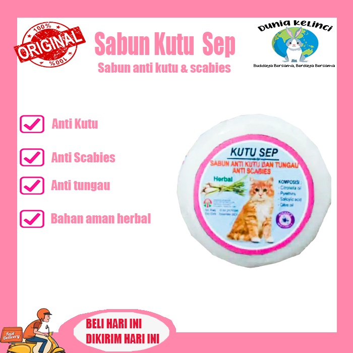 SABUN ANTI KUTU SCABIES KUCING KUTU SEP