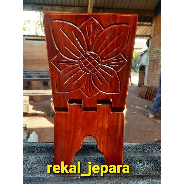 Rekal Al-Quran Tempat Baca Al-Quran Asli Jepara Motif Bunga [ BISA COD ]