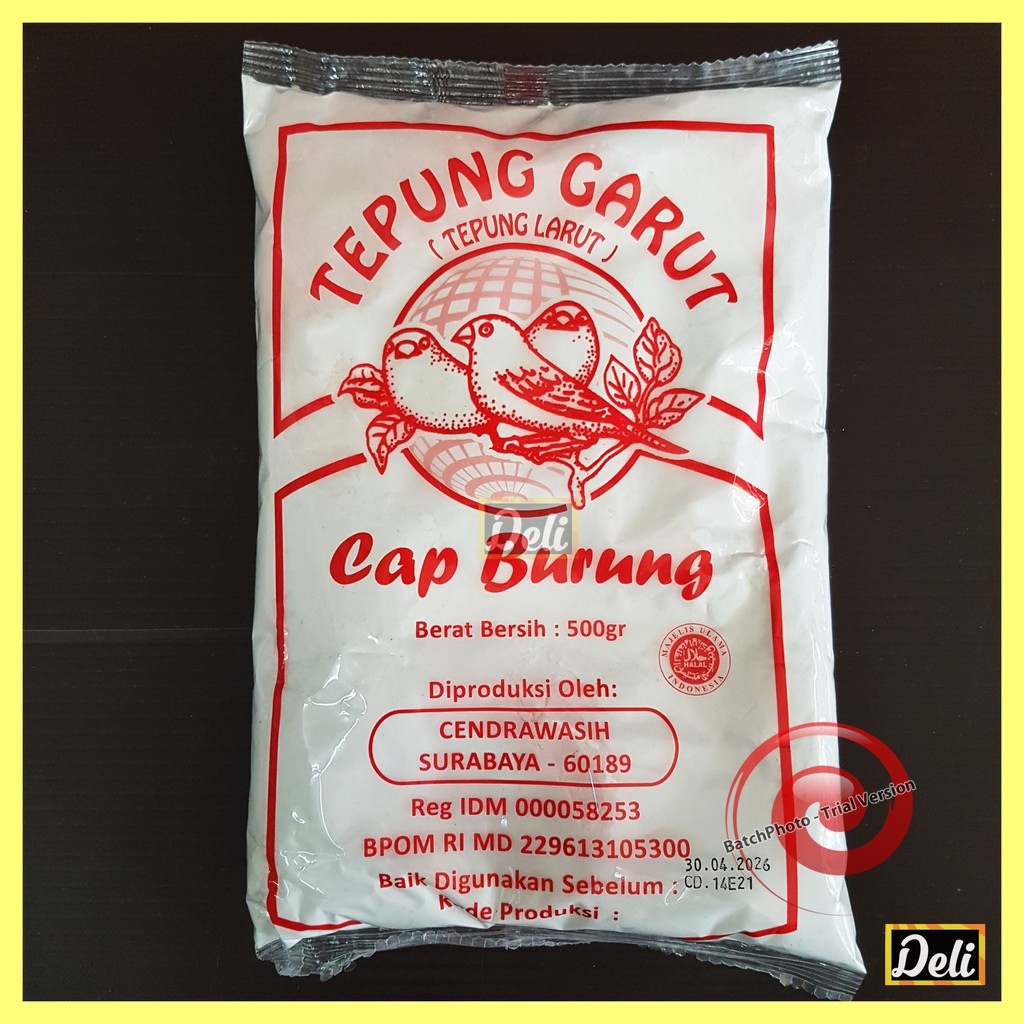 Tepung Garut / Tepung Larut Cap Burung 500gr