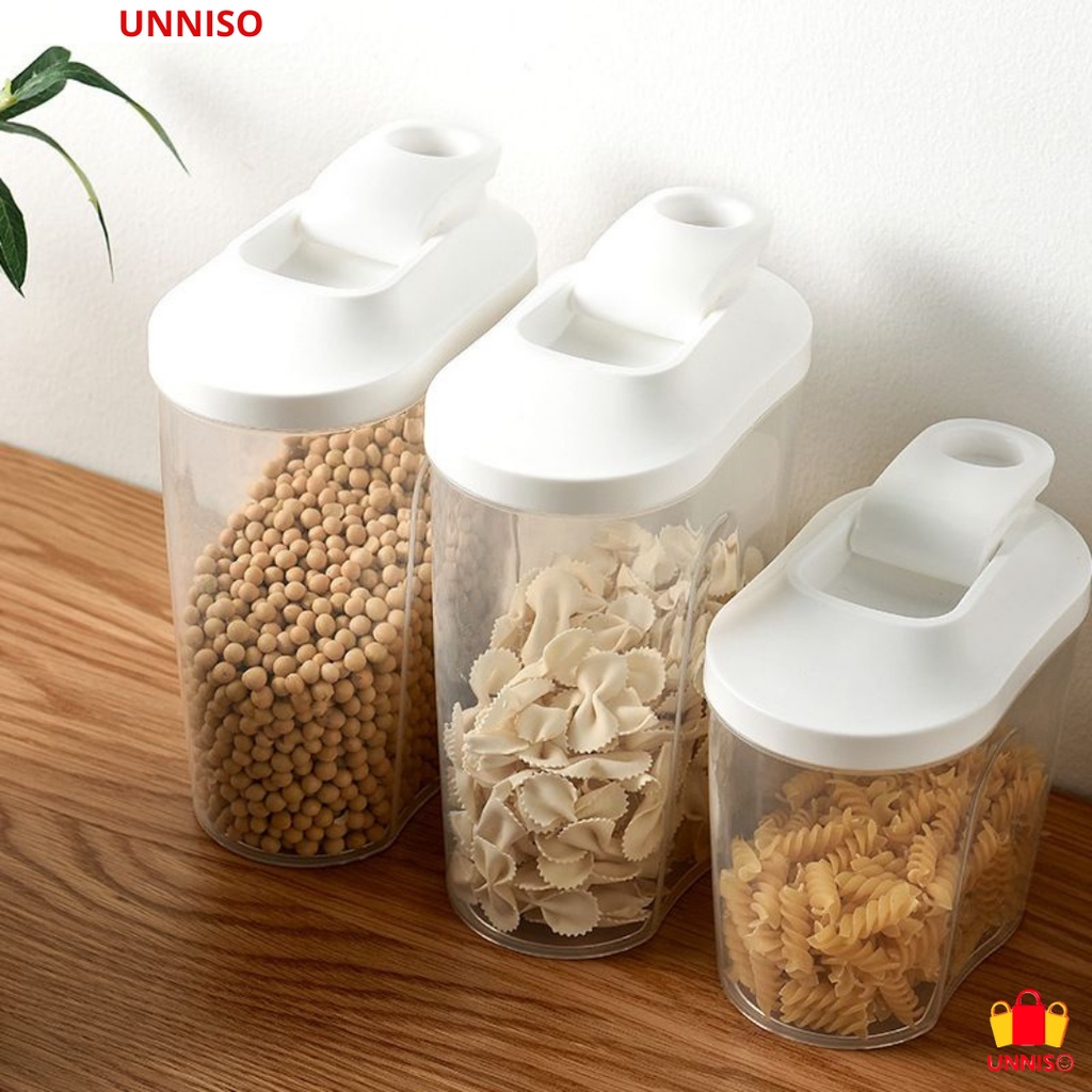 UNNISO - Toples Tempat Penyimpanan Snak Kacang Ijo Sereal  TP1