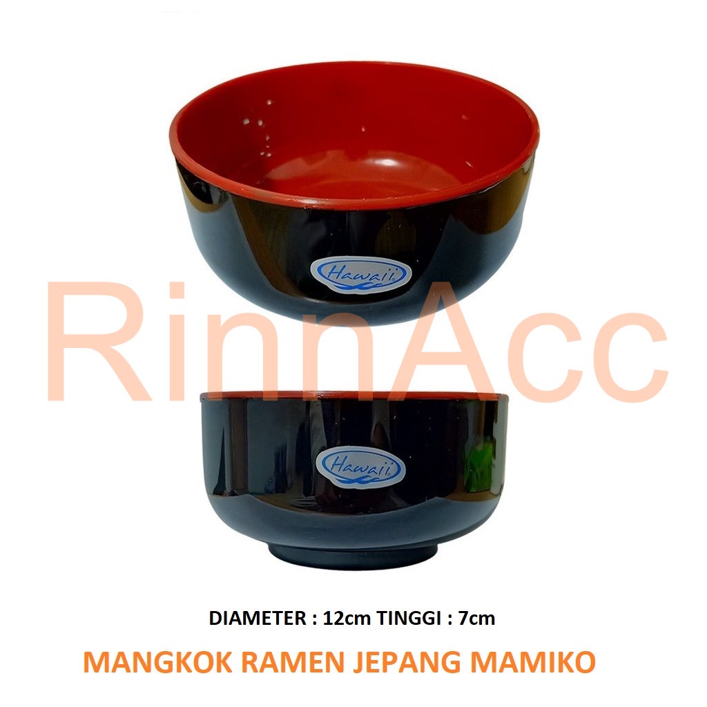 Mangkok Plastik Ramen Jepang Mamiko 5131 by Hawaii / Mangkuk Bowl