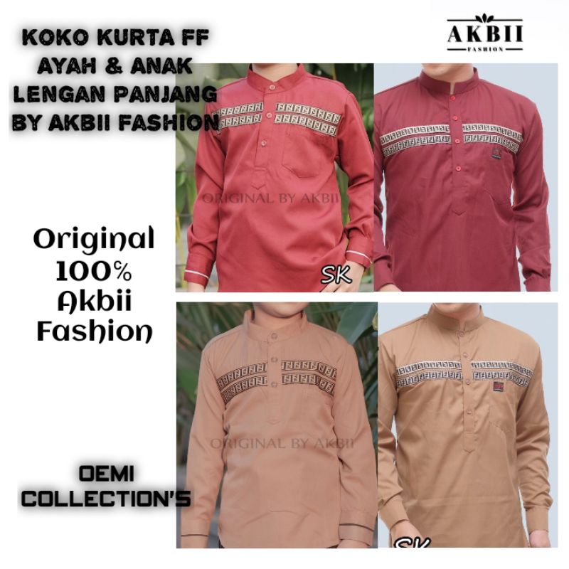 Koko Kurta Ayah & Anak Lengan Panjang by Akbii Fashion