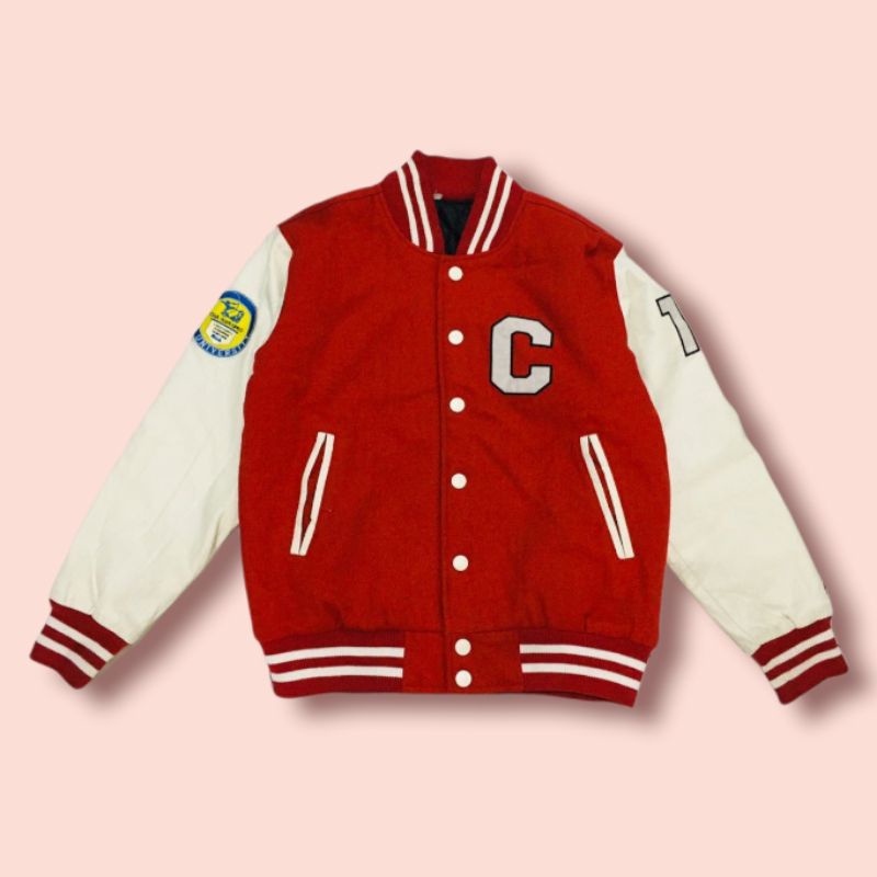VARSITY JACKET VINTAGE SECOND  VARSITY SECOND UNIV LEATHER