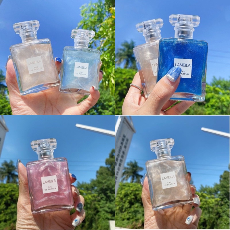 LAMEILA Eau De Parfum Wanita Perempuan Slycoco Tahan Lama 50ml // Glitter perfume