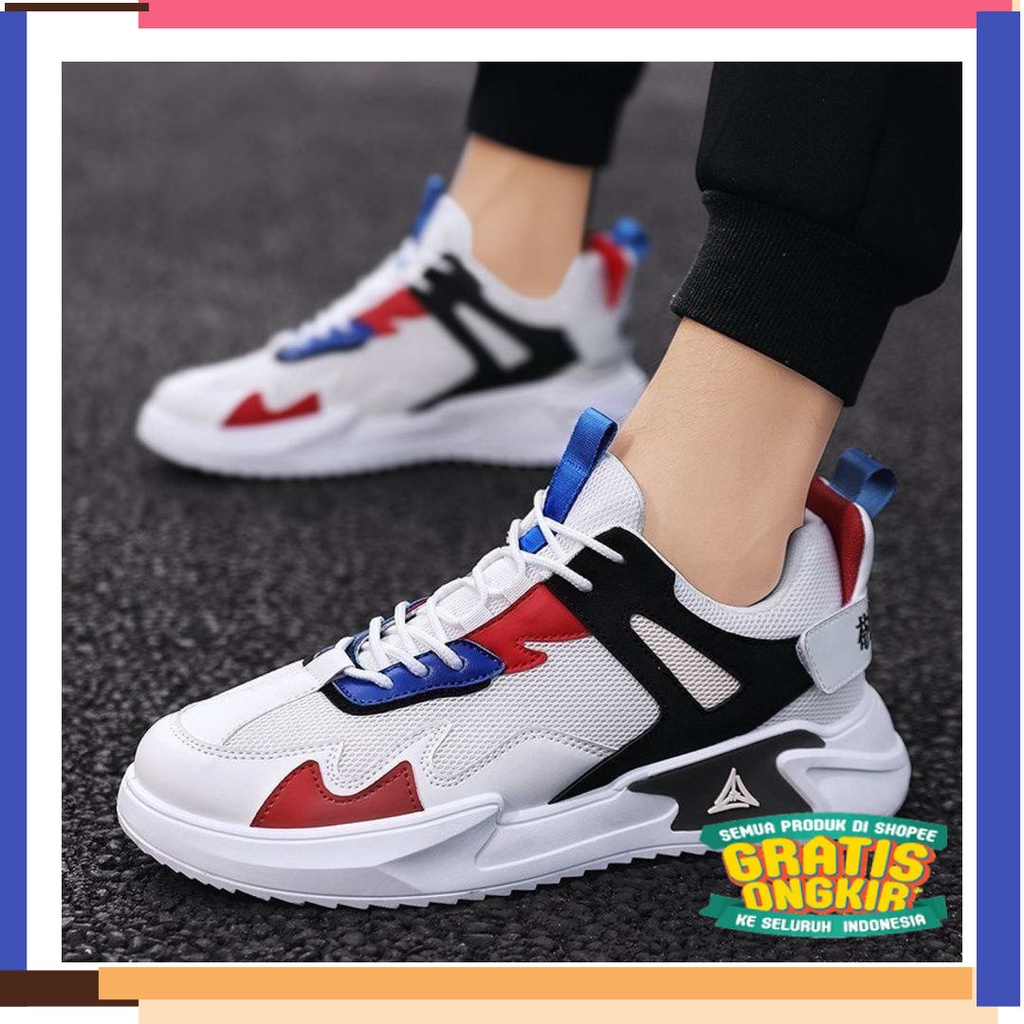 Runing jogging push up hiking sol karet  / sepatu olahraga pria import gaya fashion trendy kekinian 