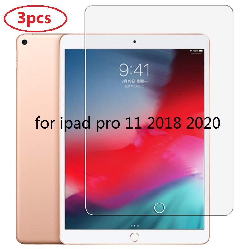 2 / 3 Pak Pelindung Layar Tempered Glass 9H Anti Gores / Sidik Jari Untuk IPad Pro 11 9.7 10.2 10.5 10.9 &quot;