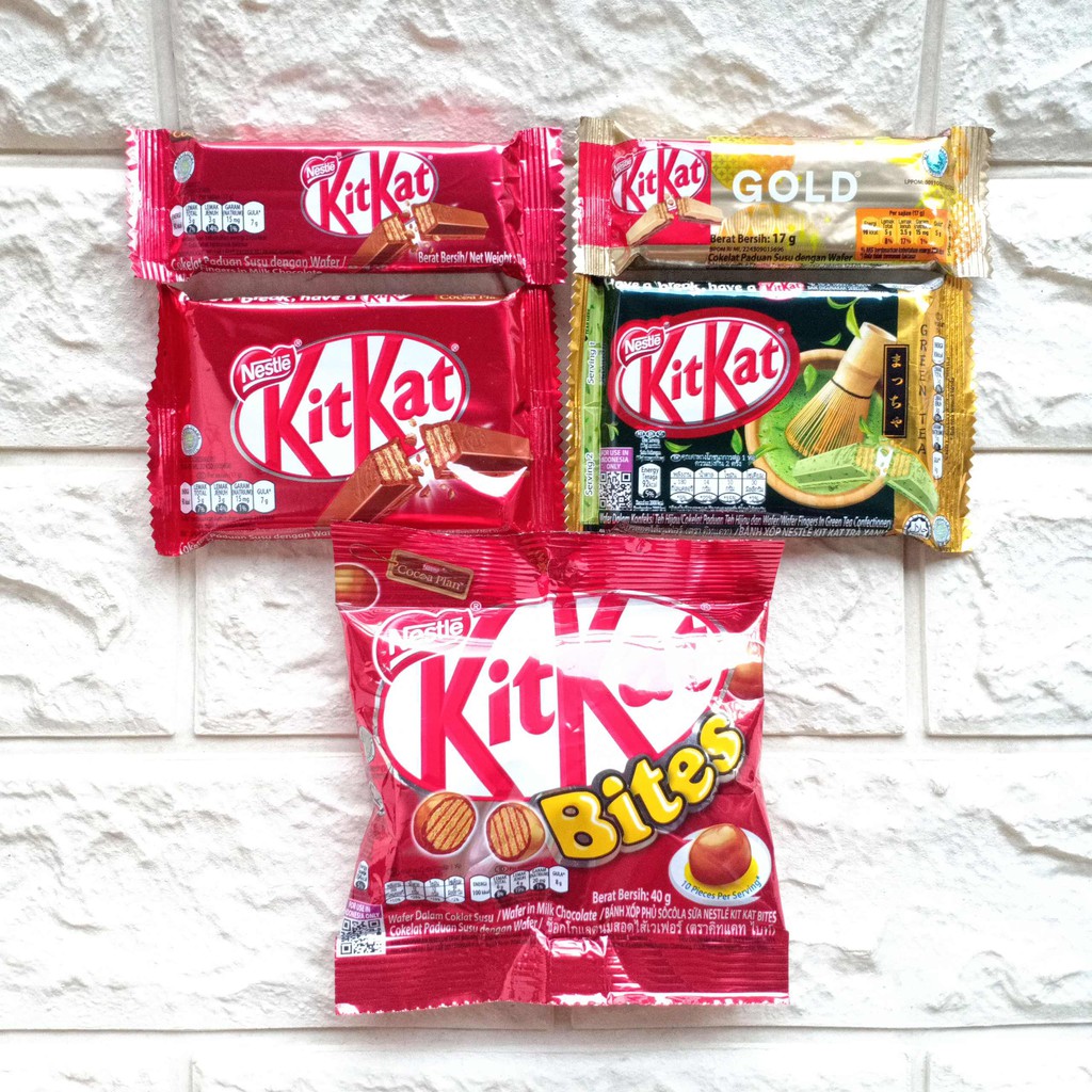 Nestle Kit Kat KitKat Gold Green Tea Bites 17gr 35gr Coklat Cokelat Susu Wafer Fingers Snack Cemilan