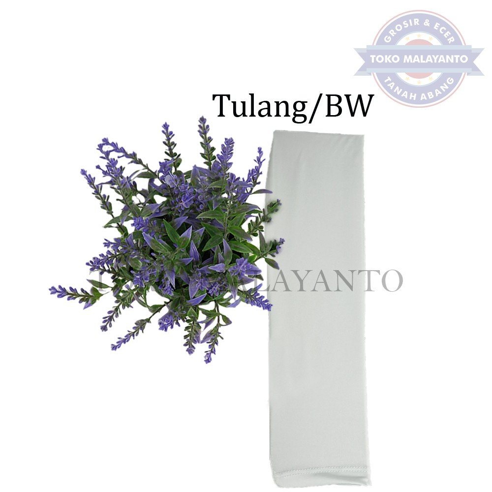 MANSET TANGAN DAN MANSET TANGAN JEMPOL  Pria dan Wanita/Fingerless/Handshock Jempol Polos Bahan KAOS-Ivory/BW=PutihTulang