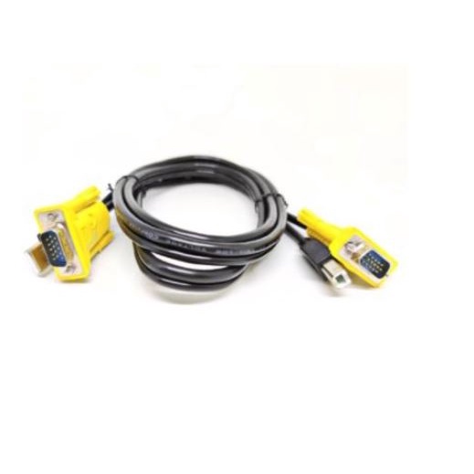 Cable kvm 1.5 meter Vga d-sub Usb-B Usb-A 2.0 for keyboard video monitor mouse switch - kabel Kvm 1.5m