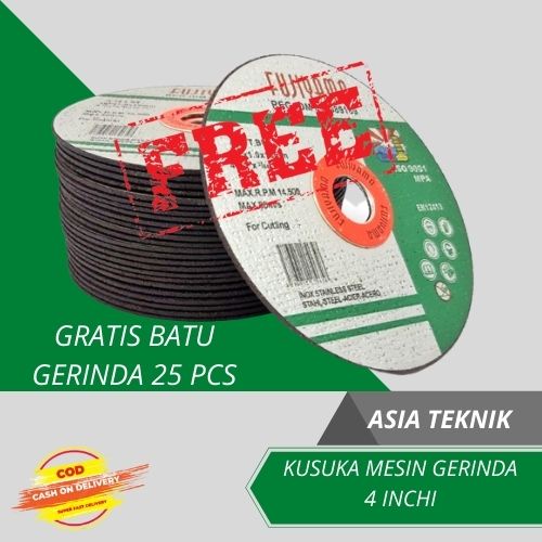 GRATIS BATU GERINDA 25 PCS!!!!! //GERINDA POTONG 4 INCHI KUSUKA