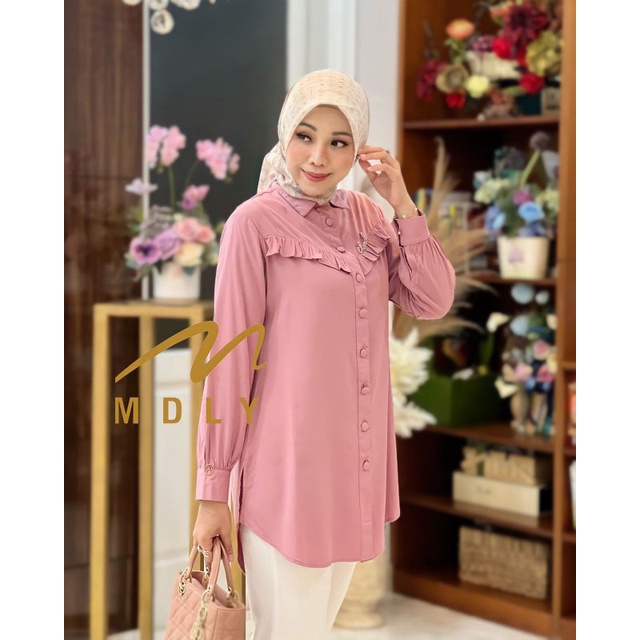 Kemeja Atasan Wanita Terbaru Yeon Blouse By Mdly 3125