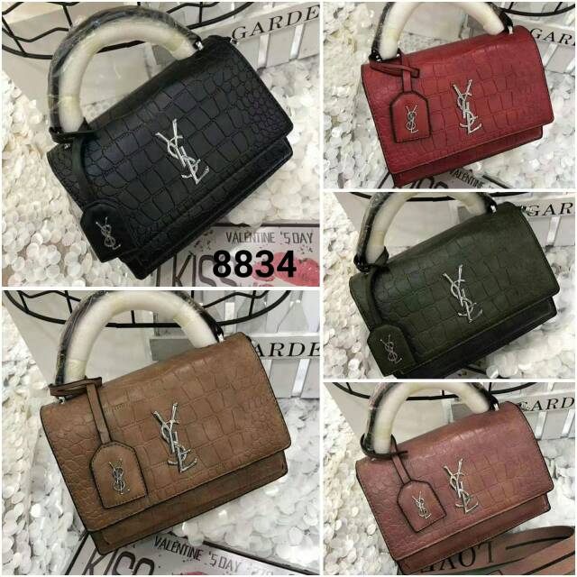 Sling Bag Croco YSL 8834