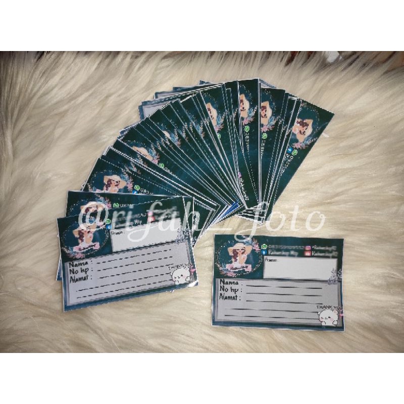 stiker logo olshop/makanan req sesuai keinginan