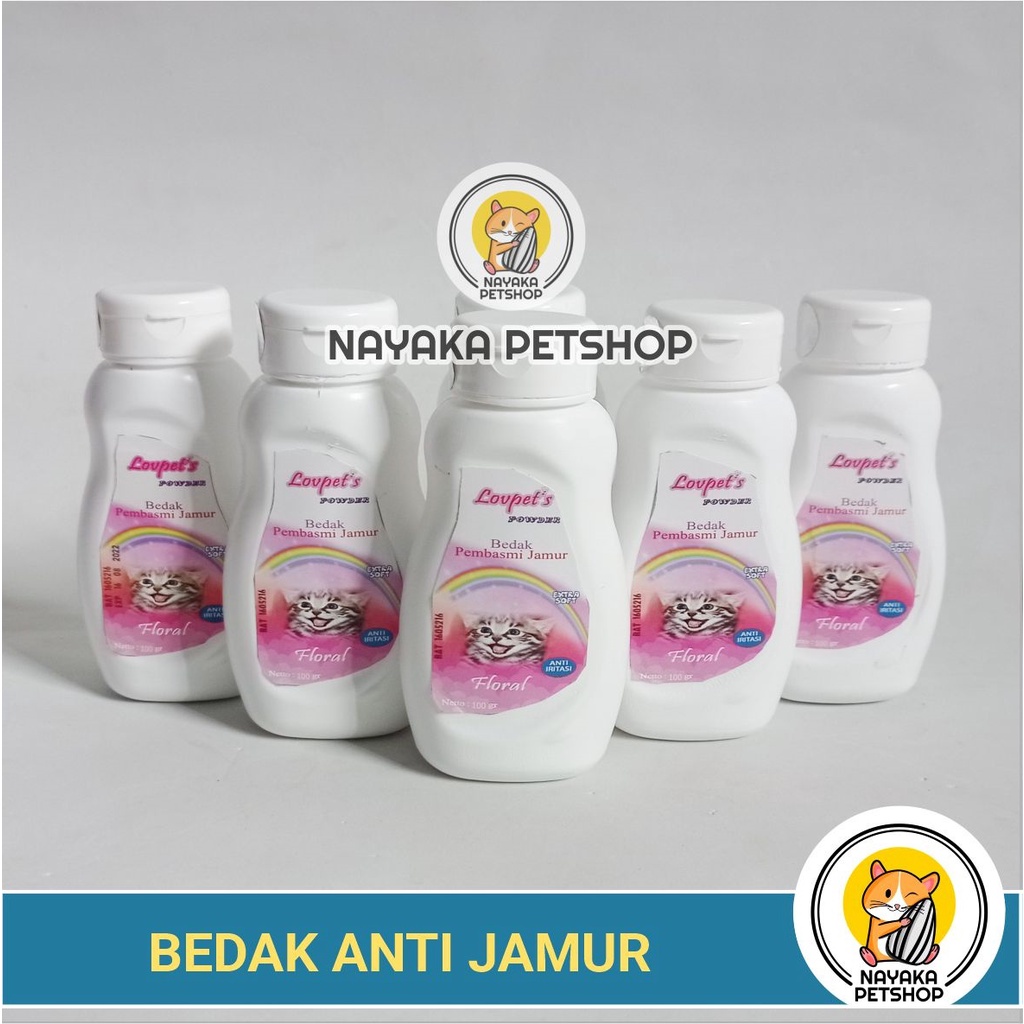 Bedak Jamur Kucing Anti Scabies Ringworm Hot Spot Kitten Hamster Kelinci