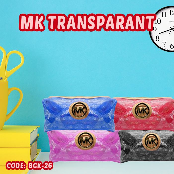 COSMETIC POUCH MK TRANSPARANT