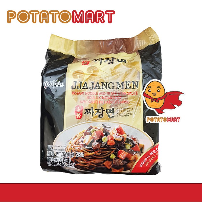 

Paldo Jjajangmen - Jjangmyeon Korea Black Bean Sauce Noodle 4 pcs