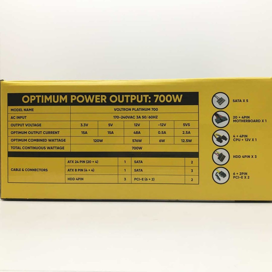 Power Supply PSU Armaggeddon Voltron Platinum 700 Watt
