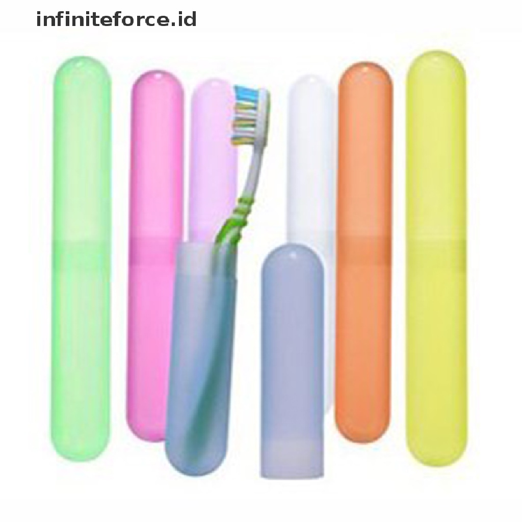 (Infiniteforce.Id) Case Pelindung Holder Sikat Gigi Portable Untuk Travel / Hiking / Camping