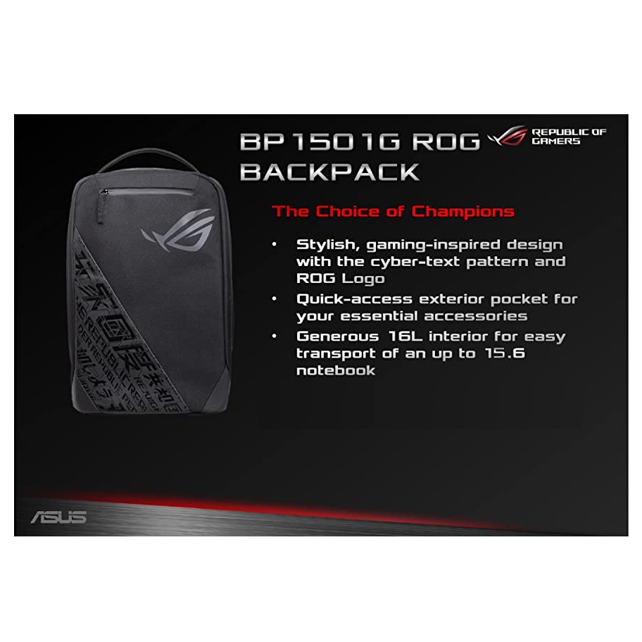 Asus ROG Gaming Laptop Backpack BP1501 15.6 inch Original