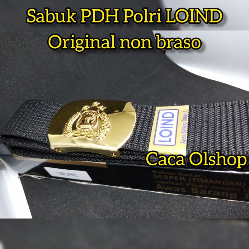 SABUK PDH POLRI LOIND GESPER POLISI