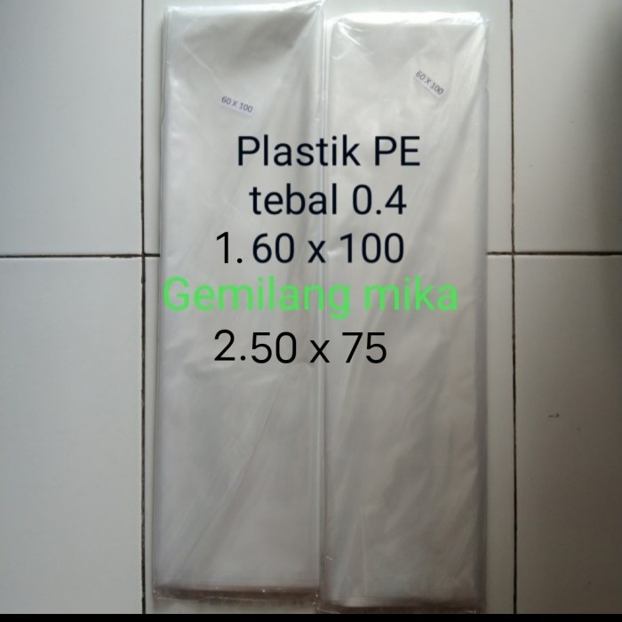 

Ginger- Plastik PE bening tebal MURAH - 60 x 100