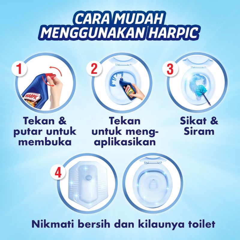 Harpic pembersih Toilet 750ml / 450ml / 200ml