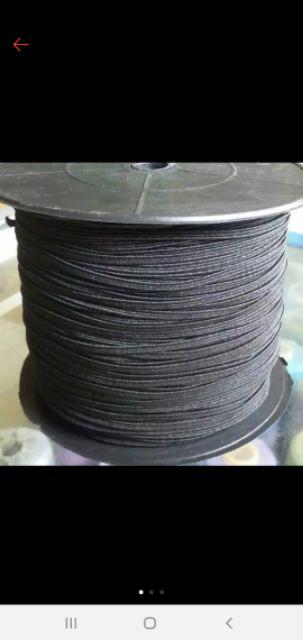 Ready Stock Tali Karet Masker 3mm Hitam