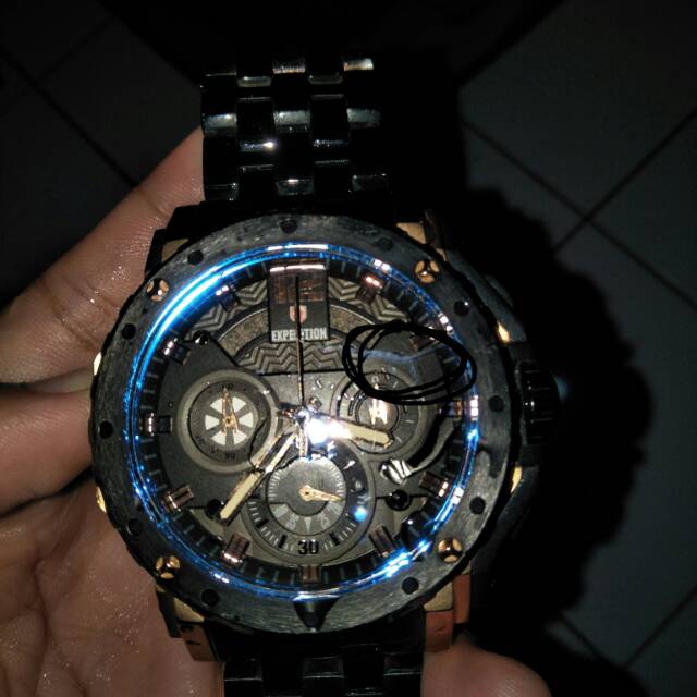 jam tangan pria expedition rosegold bekas