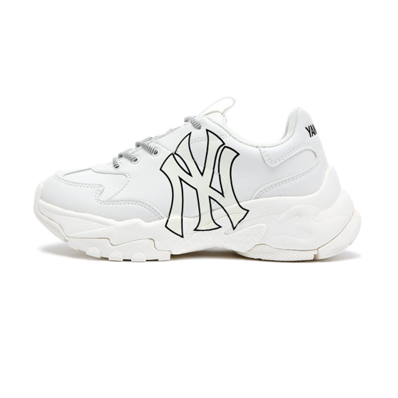 MLB NY Yankees Bigball Chunky Sneakers White 100% Original