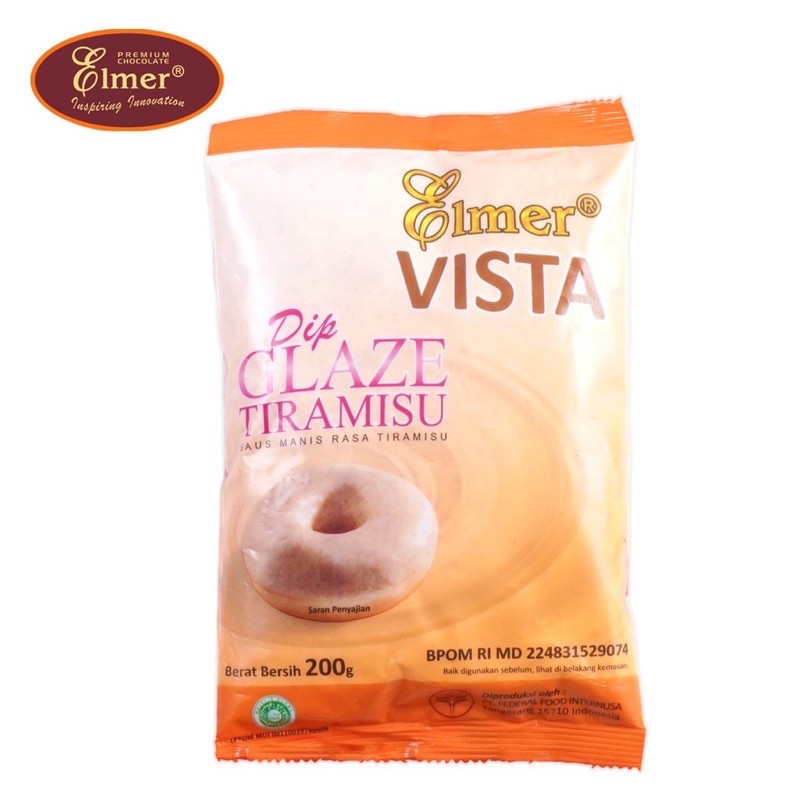 Elmer Dip Glaze Tiramisu C4 200 Gr