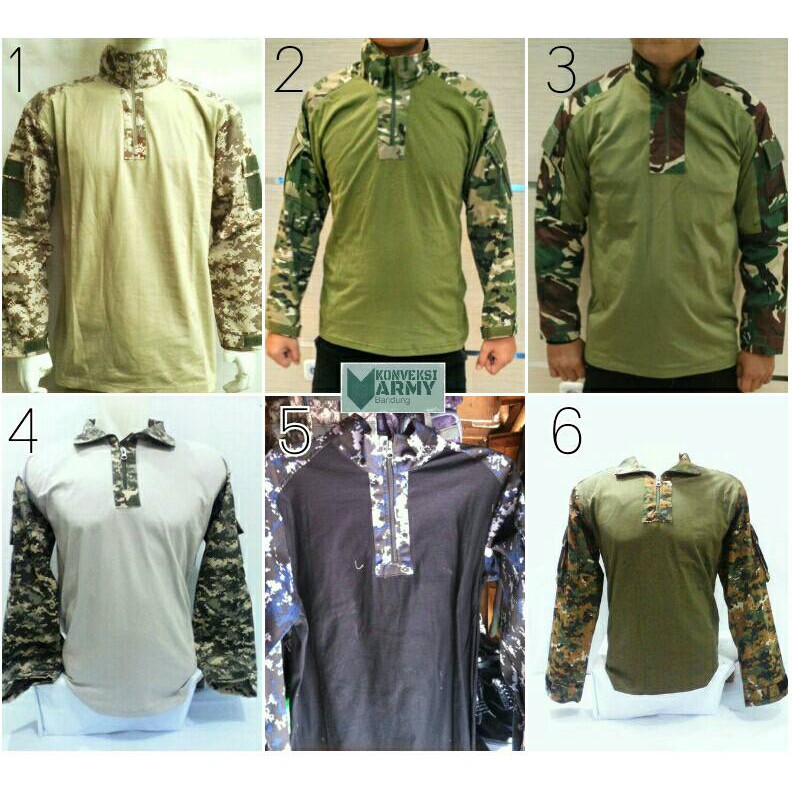 kaos bdu lengan panjang combat shirt