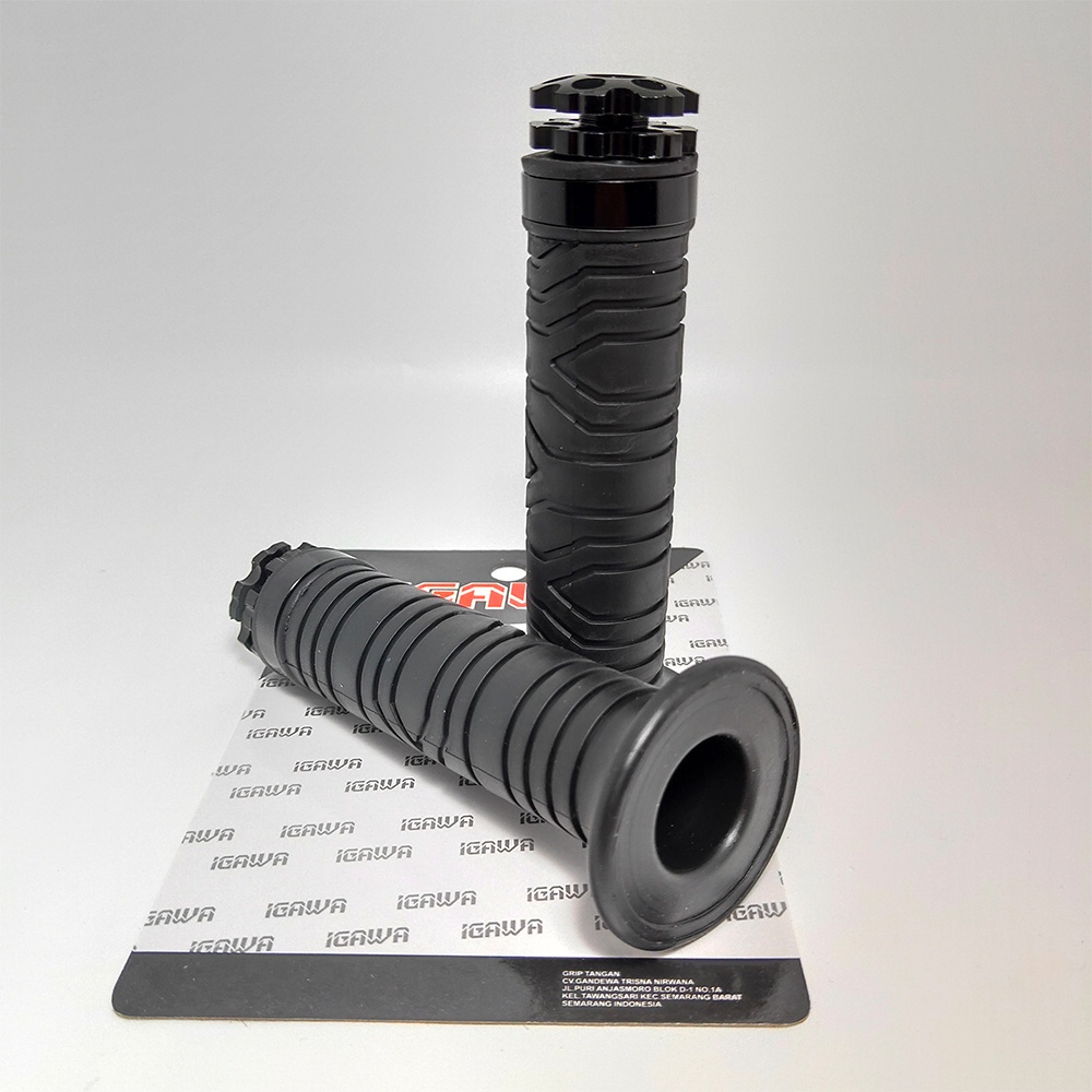 GRIP JALU KEMBANG CNC FULL BLACK HANFAT MOTOR HANDGRIP SUPERSOFT458-32 motor