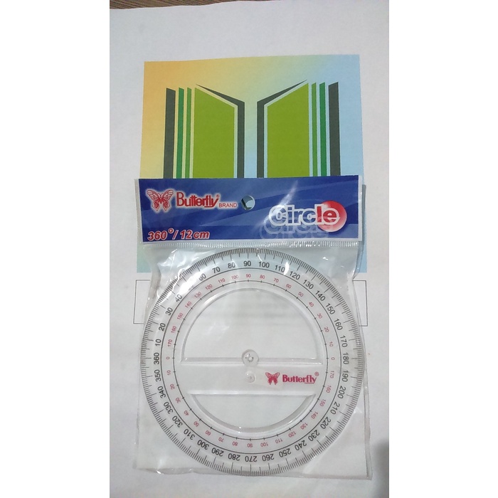 

Butterfly Penggaris Busur 360/12 cm (2 Lubang)