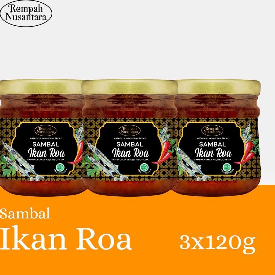 

[PREMIUM PRODUCT] Seriboe Rempah Nusantara Sambal Ikan Roa 3 Botol Jar X 120Gr
