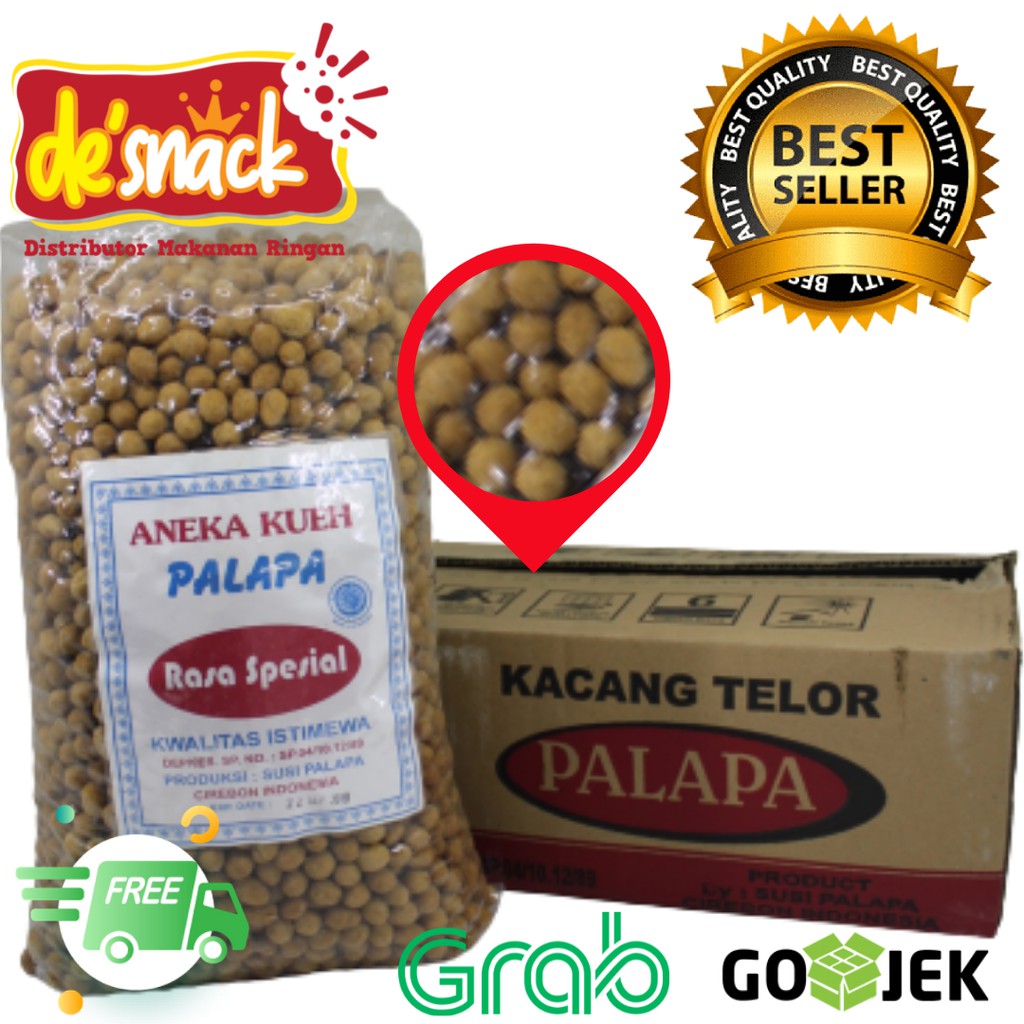 

Snack/Cemilan/Makanan Ringan Kacang Telor Merek Palapa