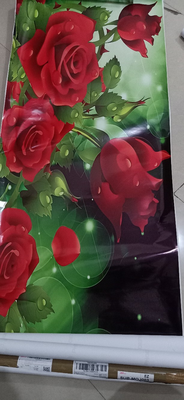 Stiker Kulkas Mawar Merah