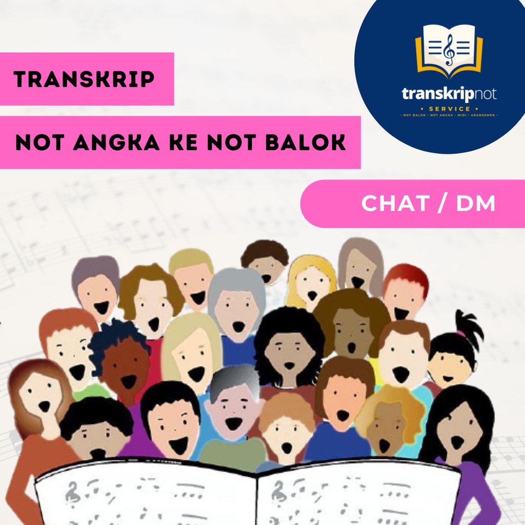 Jasa Penulisan Transkrip Not Angka - Not Balok