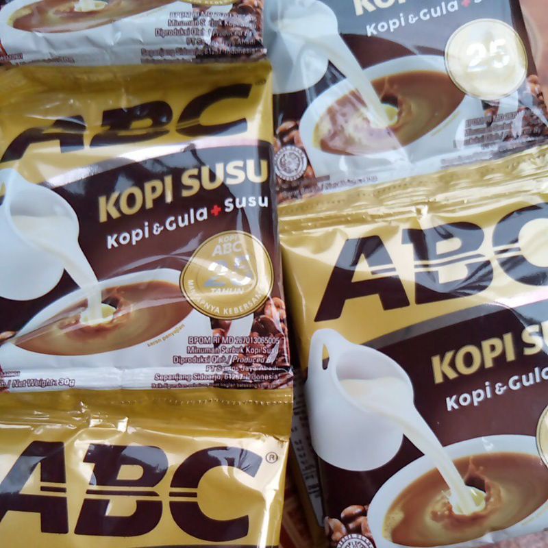 ABC Kopi Susu Sachet 30 Gram Renceng ( ISI 5 10 )