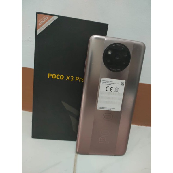XIAOMI POCO X3 PRO 6/128 WARNA GOLD SECOND LIKE NEW