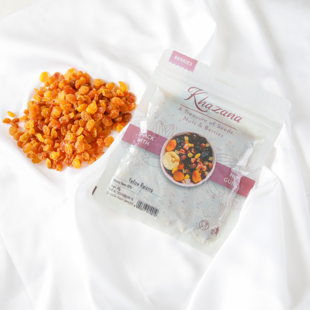 

Khazana Yellow Raisins / Kismis Kuning