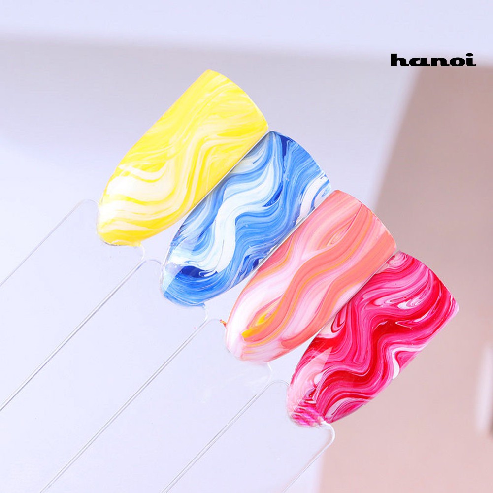 Hn- Brush Pen Uv Gel Gradasi Gagang Plastik Peralatan Nail Art / Manicure