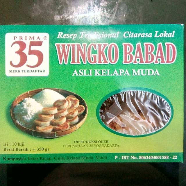 

WINGKO BABAT 35 ISI 10 KELAPA MUDA