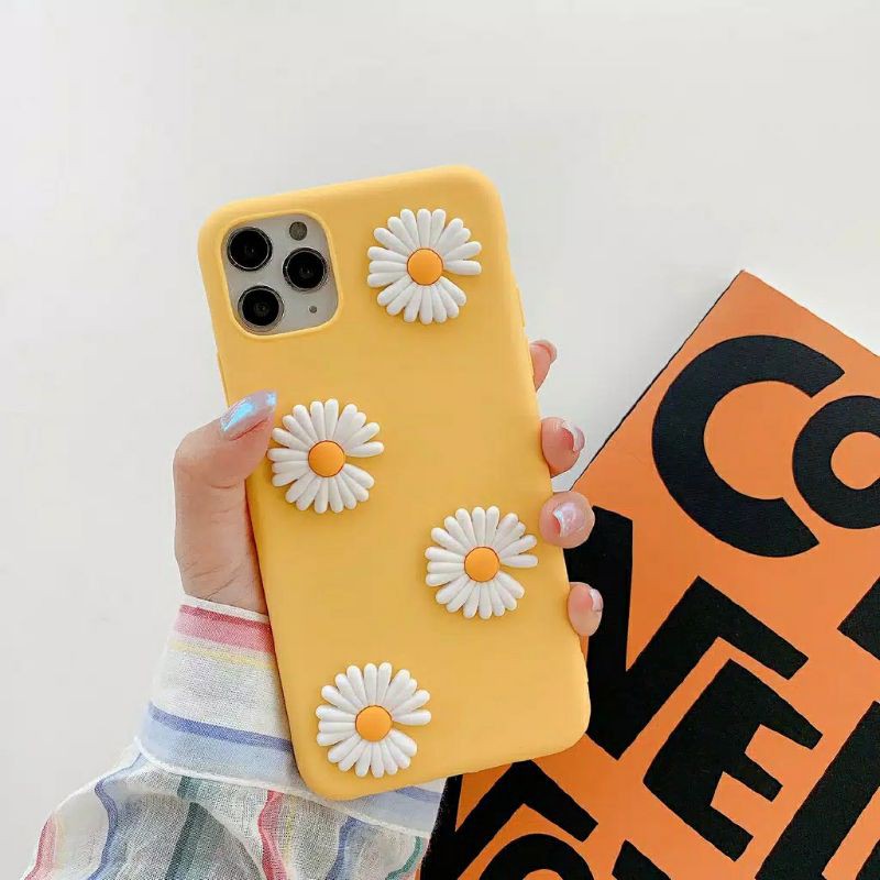 case samsung A20s motif bunga daisy