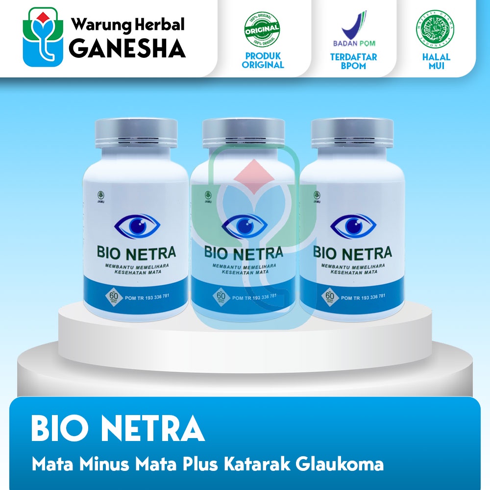 BIO NETRA KAPSUL HERBAL UNTUK MENGATASI KATARAK BIO NETRA UNTUK MENGATASI MATA MINUS MATA PLUS CYLIN