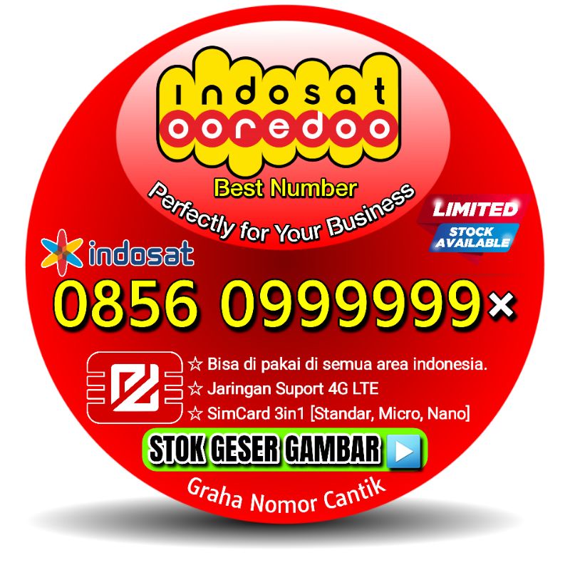Nomor Cantik Indosat IM3 Hexa Murah - Nomor Cantik IM3 Hexa 777777 888888 999999