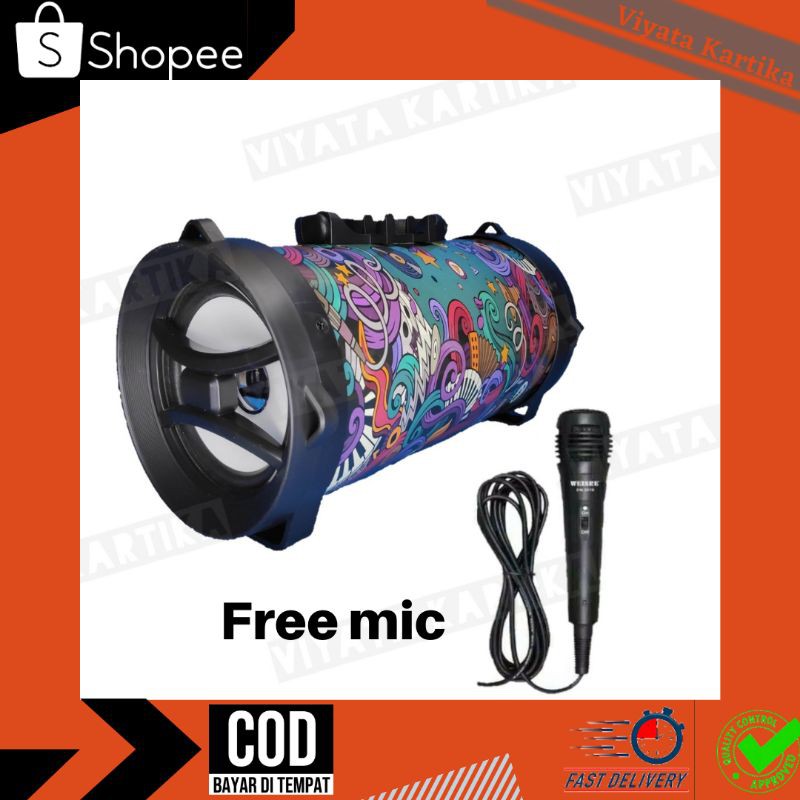 speaker bluetooth outdoor free mic karaoke best sound serbaguna suara ok