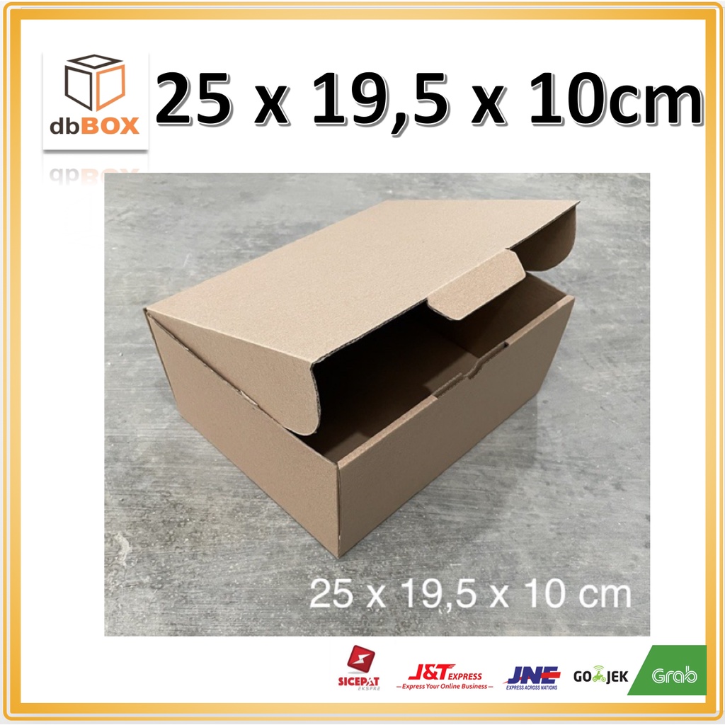 

Kardus Uk. 25x19,5x10 cm....Die Cut kotak Kue, snack -aksesoris-dll model box pizza