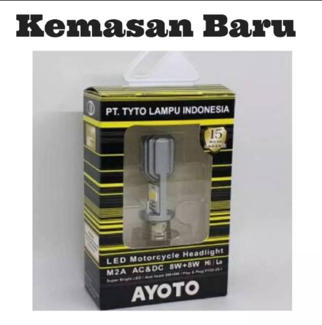 Lampu Led Depan Tyto 2 Sisi M2B Cree Original Ac Dc 8 Watt H6  Beat Mio