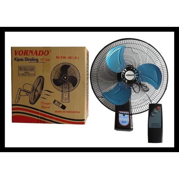 Kipas Angin Dinding /Wall Fan / Besi / Remote Vornado 16 inci RHFW 40